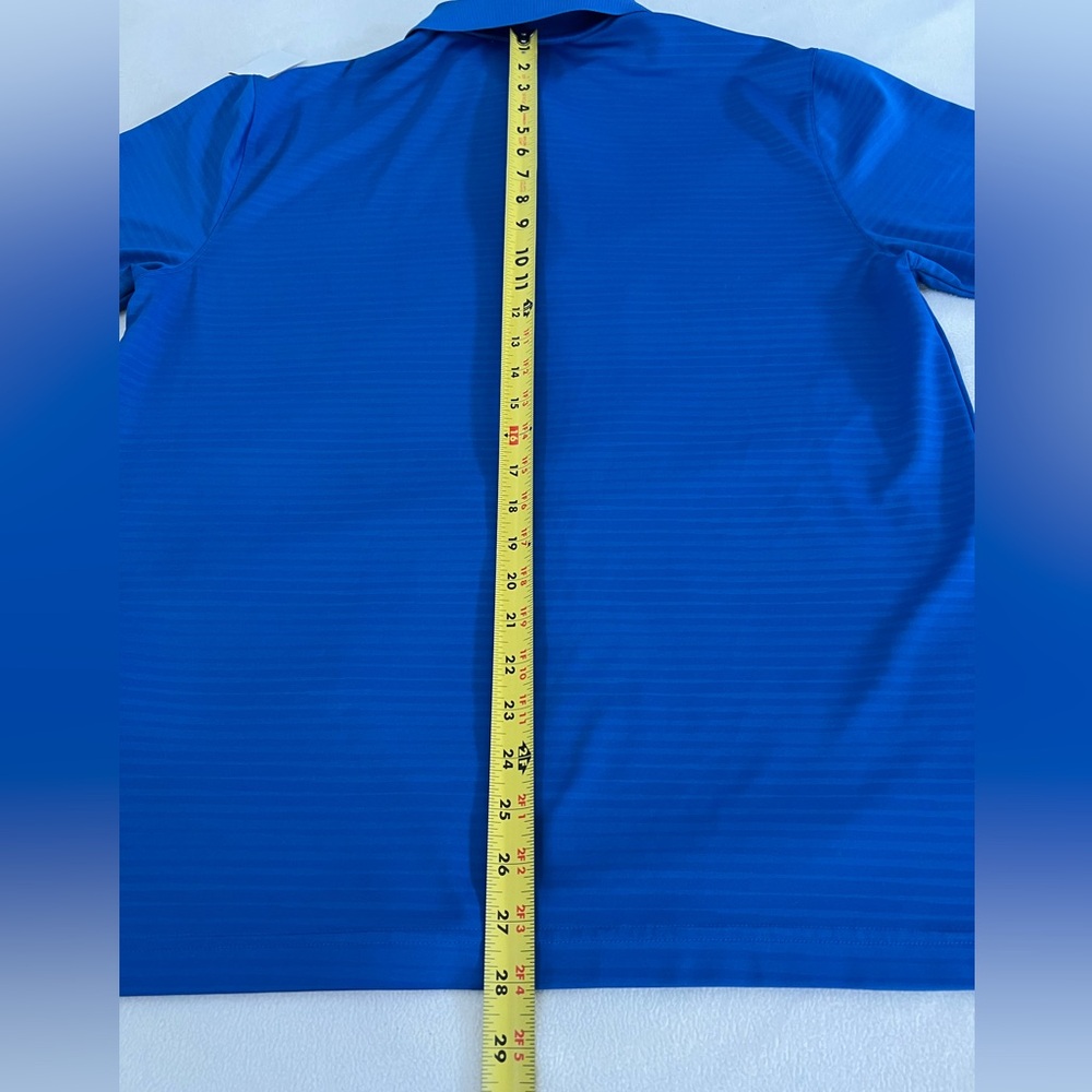 🔥UNDER ARMOUR MEN'S STRIPED POLO STYLE #1268401-406 SHORT SLEEVE BLUE LARGE - Picture 13 of 15